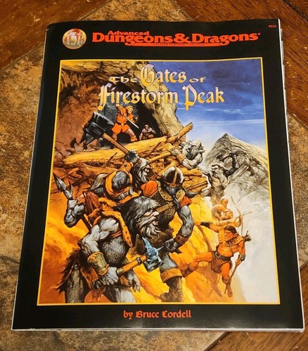 Gates of Firestorm Peak (Advanced Dungeons Dragons Player's Option) TSR 9533