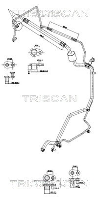 Klimaleitung FÜR CitroËN C3 I (Fc , FN ), CitroËN C2 (Jm ) - Triscan 9010 28089-image
