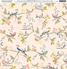 American Crafts Brands Everyday Cardstock 12"X12"-Gather-Kindred - 25 Pack