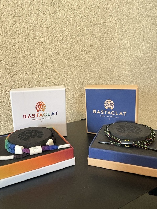 Rastaclat Braided Cord Bracelet Adjustable Drawstring Multicolor Unisex