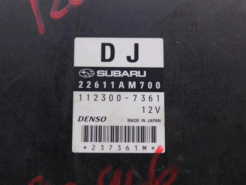 ECU ECM COMPUTER Subaru Impreza 2008 08 2009 09 Auto 22611AM700 870966 - Изображение 3 из 3