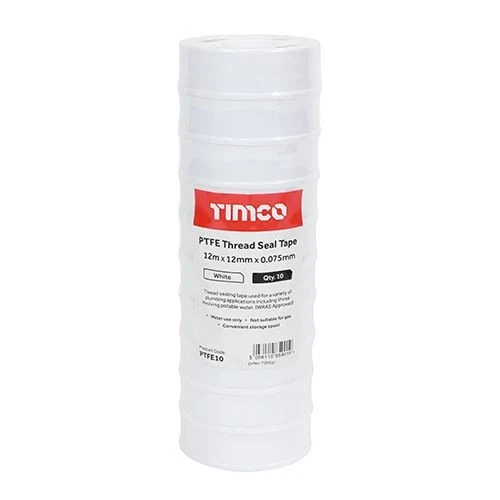 Timco - Pita Meterai Benang PTFE (Saiz 12m x 12mm – 10 Keping) - Image 2 of 2