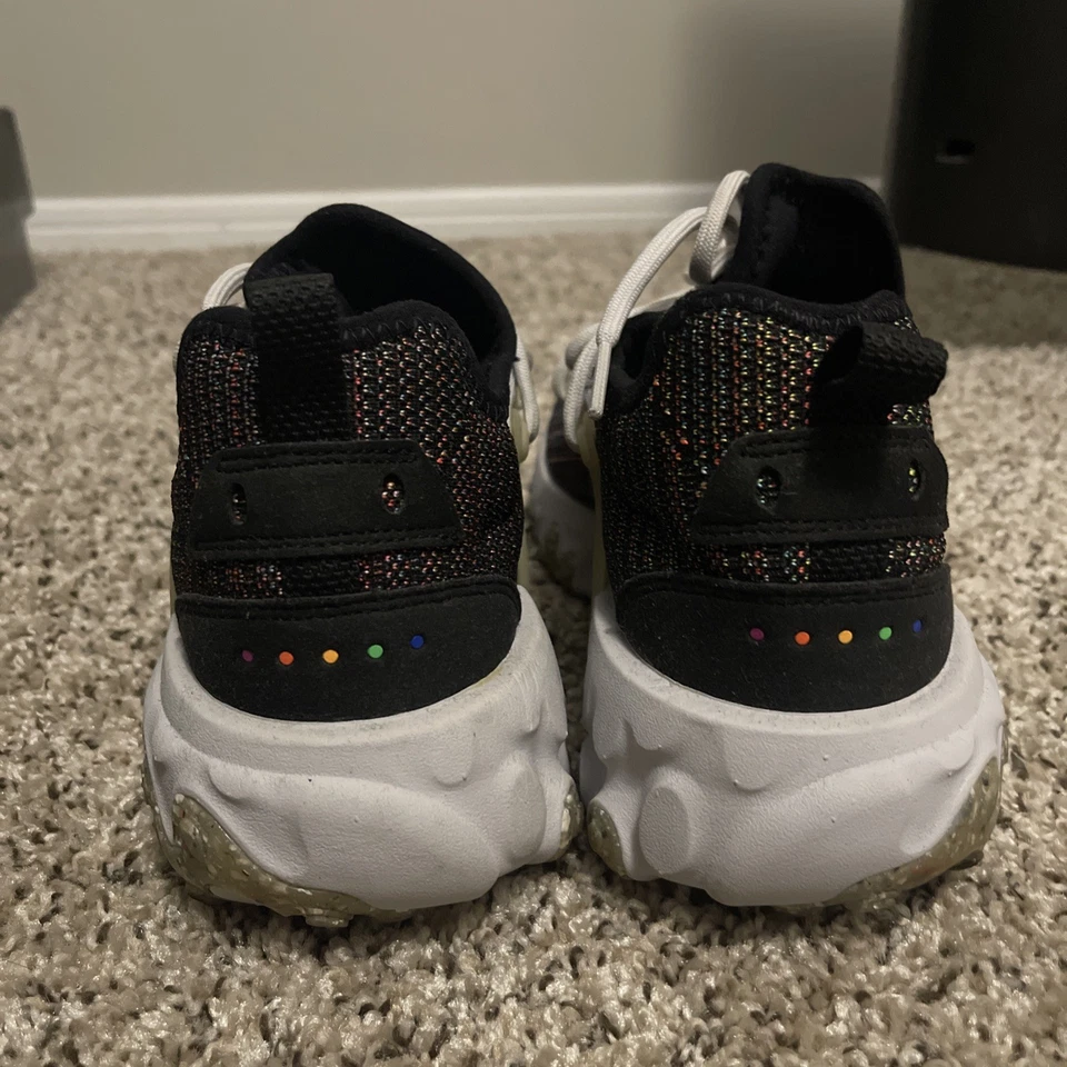 Nike React Presto Flyknit Multi Black SZ 9 - Image 4 of 4