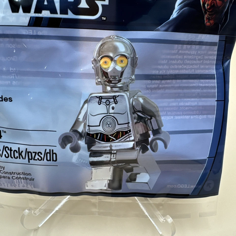 LEGO Star Wars: TC-14 Polybag (5000063) - New Sealed Chrome Protocol Droid Rare - Image 2 of 4