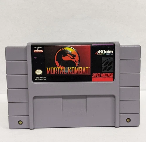 Authentic Nintendo SNES Mortal Kombat SNES Cartridge | Tested & Working