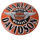 Vintage Harley-Davidson Motorcycles Sign - Porcelain Service Gas Pump Sign