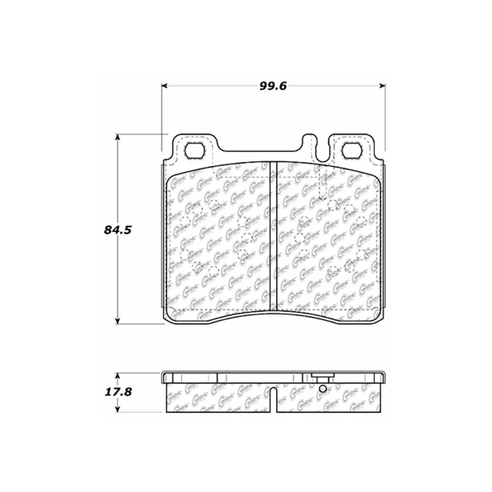 Para Mercedes-Benz 600SEC 1993 | Pastillas de freno de disco delanteras centradas | Cerámica Foto 4 de 4