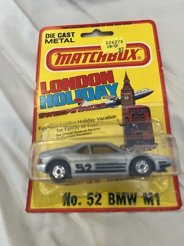 Vintage Matchbox Car. No.52, BMW M1