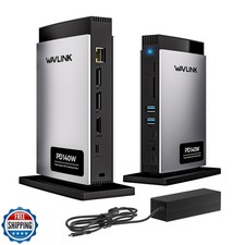 WAVLINK Laptop Docking Station 3 Monitors Max Resolution: Single 8K or Triple