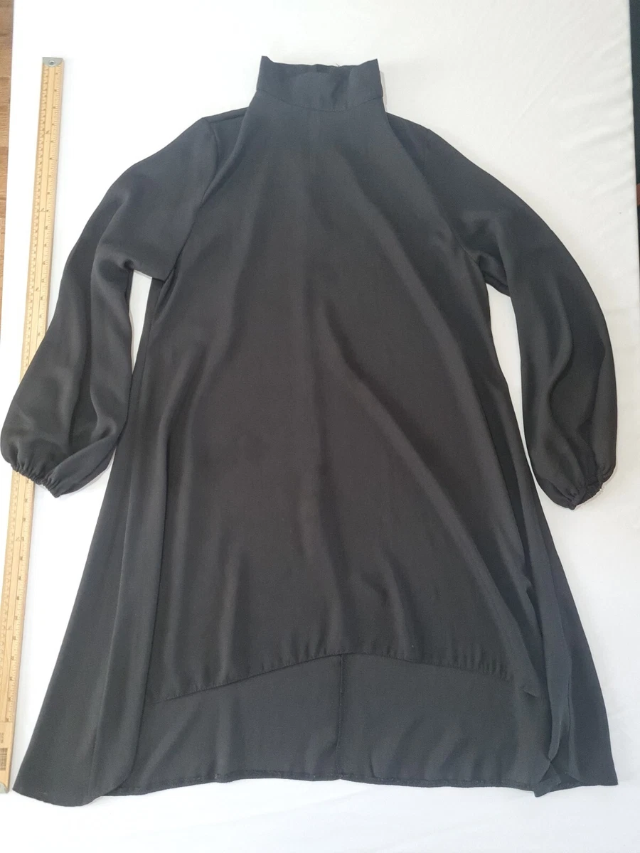 Ladies Dress Lilah Rose Sixe 14 Long Sleeve High Neck Black 13628