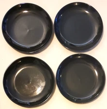 Project 62 Stoneware Dinner Plates Dark Green Black  10.2" x 4