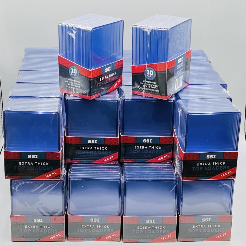 SSI (400) Sports Card 180PT Thick Top Loader 40 Packs of 10 Superior