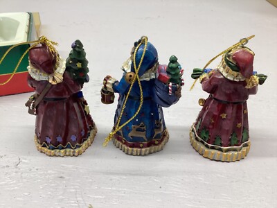 Set 3 Kurt Adler Vintage Santa Christmas Ornaments 3.5” | eBay display picture 1