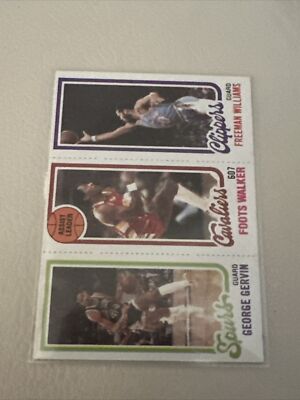1980-81 Topps George Gervin, Foots Walker, Freeman Williams 