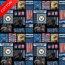 United States Navy Cotton Fabric - 44" Wide - Sold by The Yard & Bolt