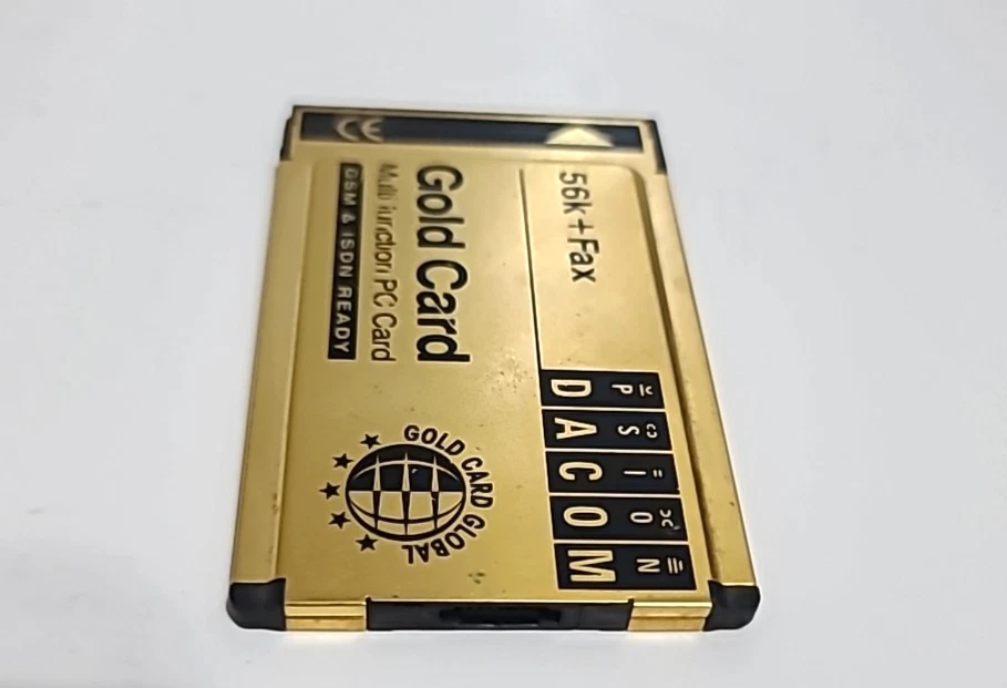 Psion Dacom Global 56k Fax & Modem Gold Laptop PC Card (LR109212) - Image 3 of 4