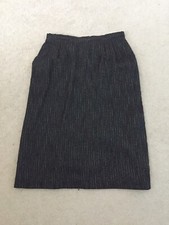 Women's Vintage 70's Black Tweed Skirt Petites by Fundamental Things Size 10P
