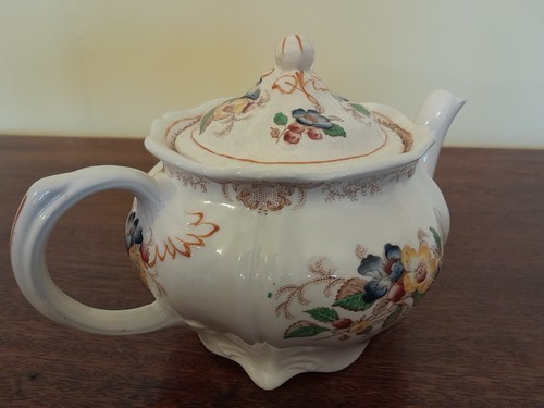 Vintage Ridgway Apple Blossom Design Teapot - Made In England c1930s - Picture 8 of 24