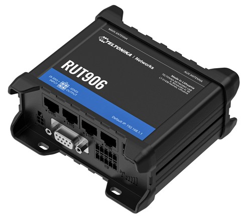 Teltonika RUT906 industrieller 4G LTE WLAN Router I/O MQTT RS232 RS485 - Afbeelding 3 van 6
