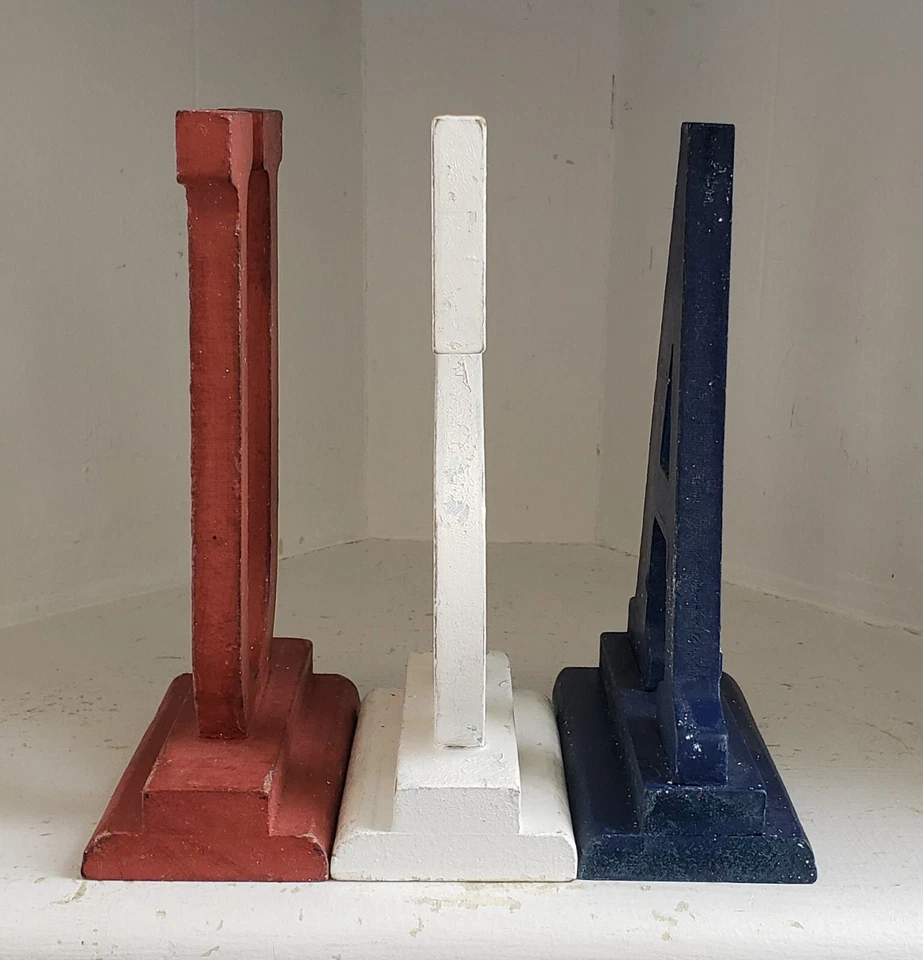 USA Wood Table Mantel Letters  Rustic RWB Patriotic Free Standing Home Decor - Image 3 of 4