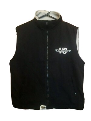 V8 Clipsal 500 Reversible Black & Grey Zip Up Vest Size S