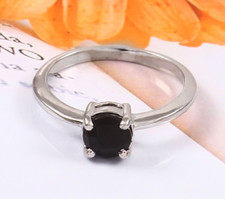 Black Onyx Ring 925 silver Ring onyx Ring Women Anniversary Ring Birthday Gift
