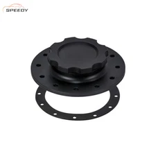 160mm Billet Aluminum Easy Fill Fuel Cell Gas Cap with 12 Hole Cell Bung Replace
