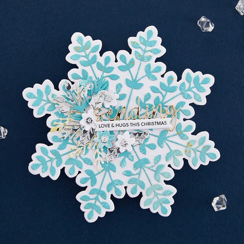 Spellbinders - Bibi's Snowflakes Collection - Snowflake Card Creator Etched Dies - Picture 3 of 4