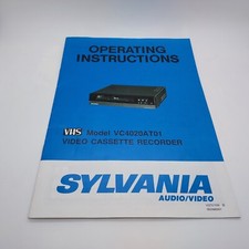 Sylvania Operating Instructions For Model VC4...
