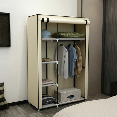 Large Portable Clothes Closet Wardrobe Storage Cabinet Organizer