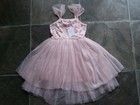 BNWT Girl's Gem Pink Watermelons Layered Tulle Sleeveless Party Dress Size 4