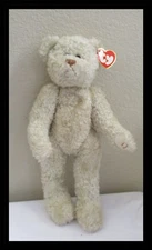Ty Attic Treasures Gem The  Ivory Bear 13" Fully Jointed No Cloak