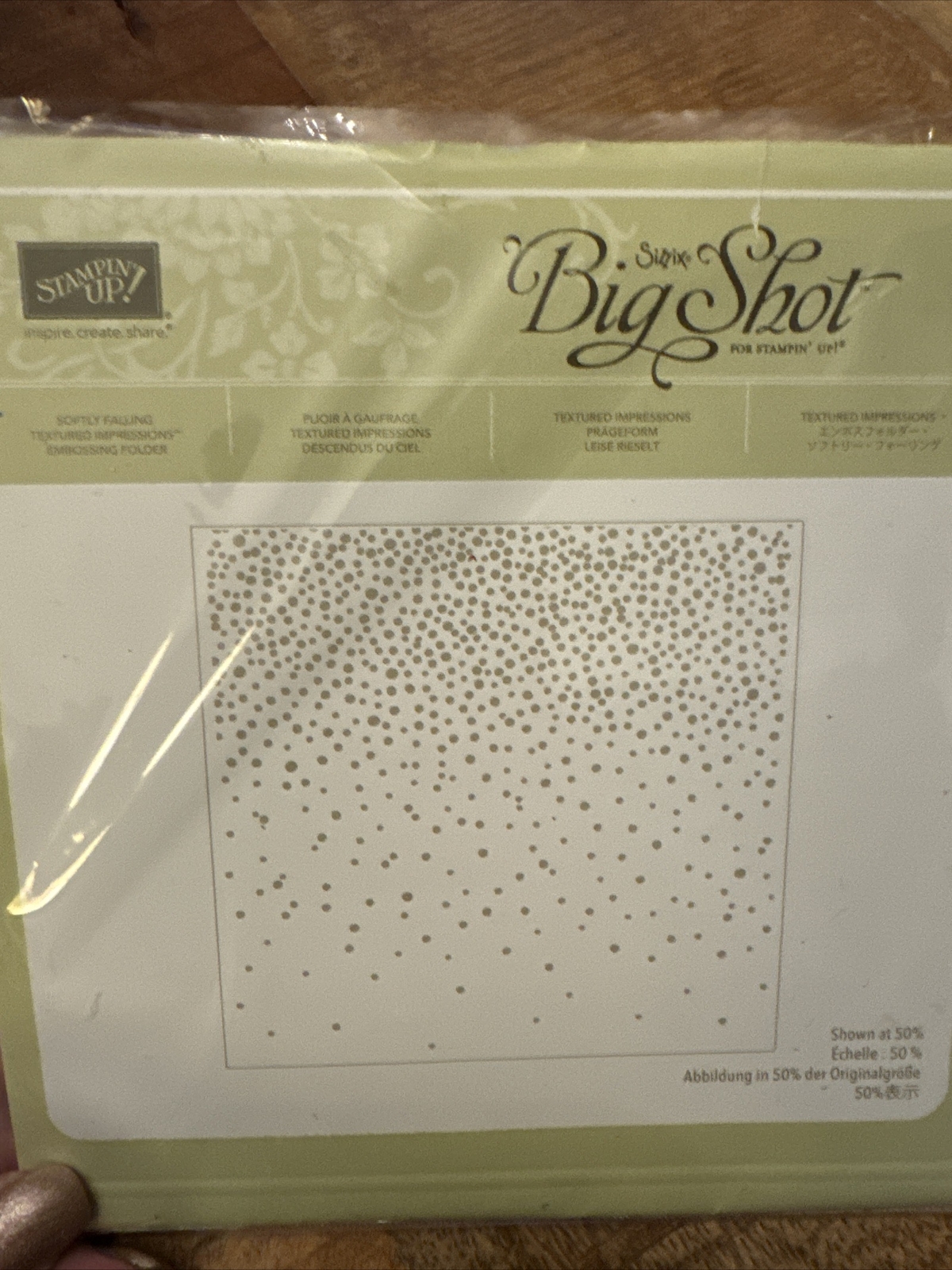 Stampin' Up! SOFTLY FALLING Textured Impressions Embossing Folder