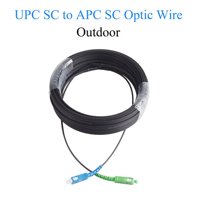 APC SC to UPC SC Fiber Optic Wire Single-mode1-core Outdoor Cable Convert80-300M