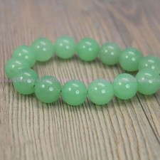 Natural Green Chalcedony 6/8/10/12mm Round Gemstone Loose Beads 15"AAA