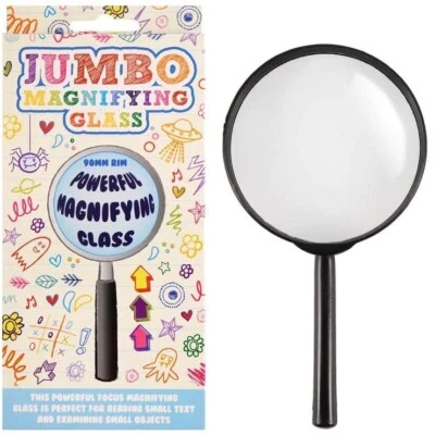 LND GIFTS Jumbo Magnifying Glass School Kids Science Nature Boys Stocking Filler Toy UK