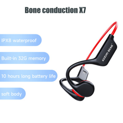 Bone Conduction Bluetooth Headphones IPX8 Waterproof Headsets
