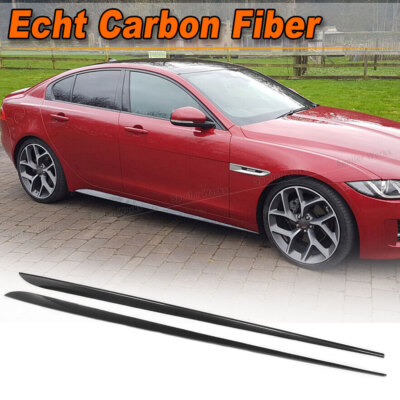 Carbon Seitenschweller Schwellerverkleidung Side Skirts für Jaguar XE X760 15-17