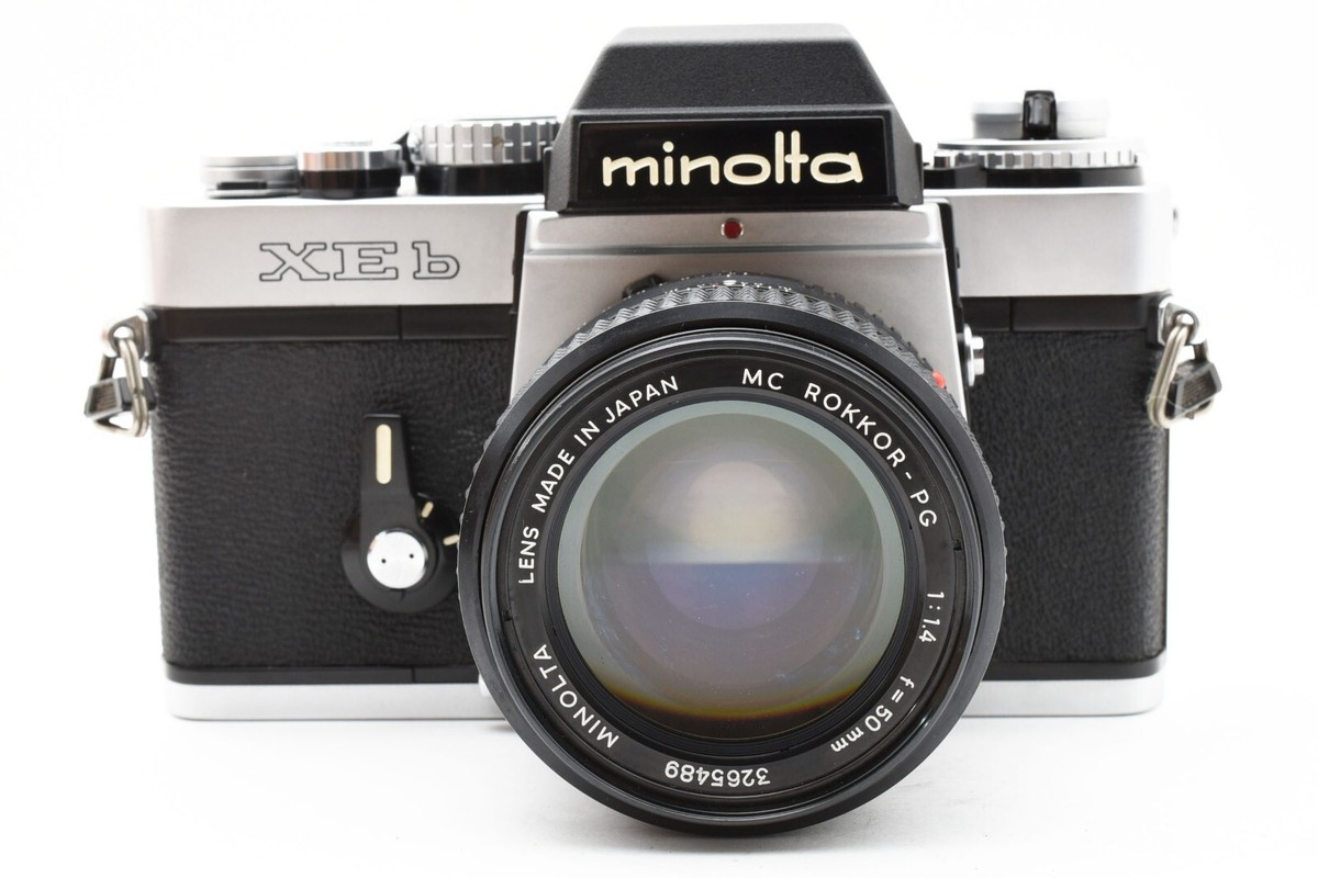 Near MINT ] Minolta XEb SLR Film Camera MC Rokkor-PG 50mm f1