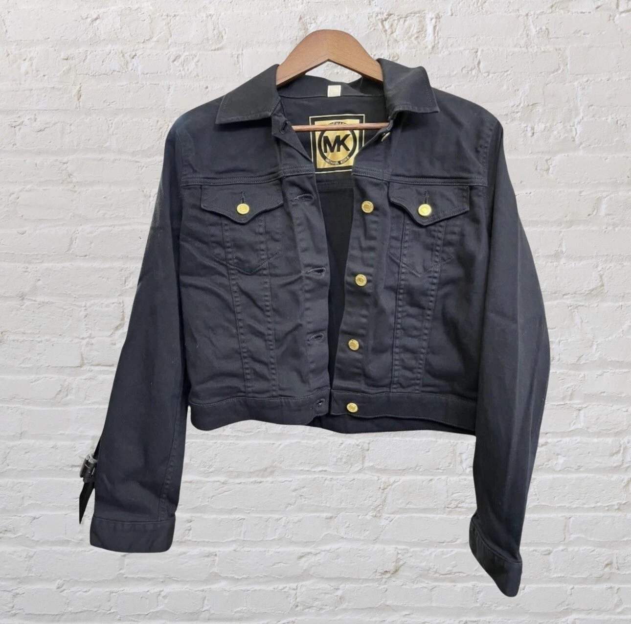 Michael Kors MK Giacca Abito Donna Piccola Elastica Blu Scuro Adattata Tagliata