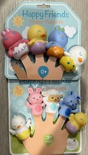 Happy Friends Finger Puppet Set - 4pc.  5pc. Set - Brand New