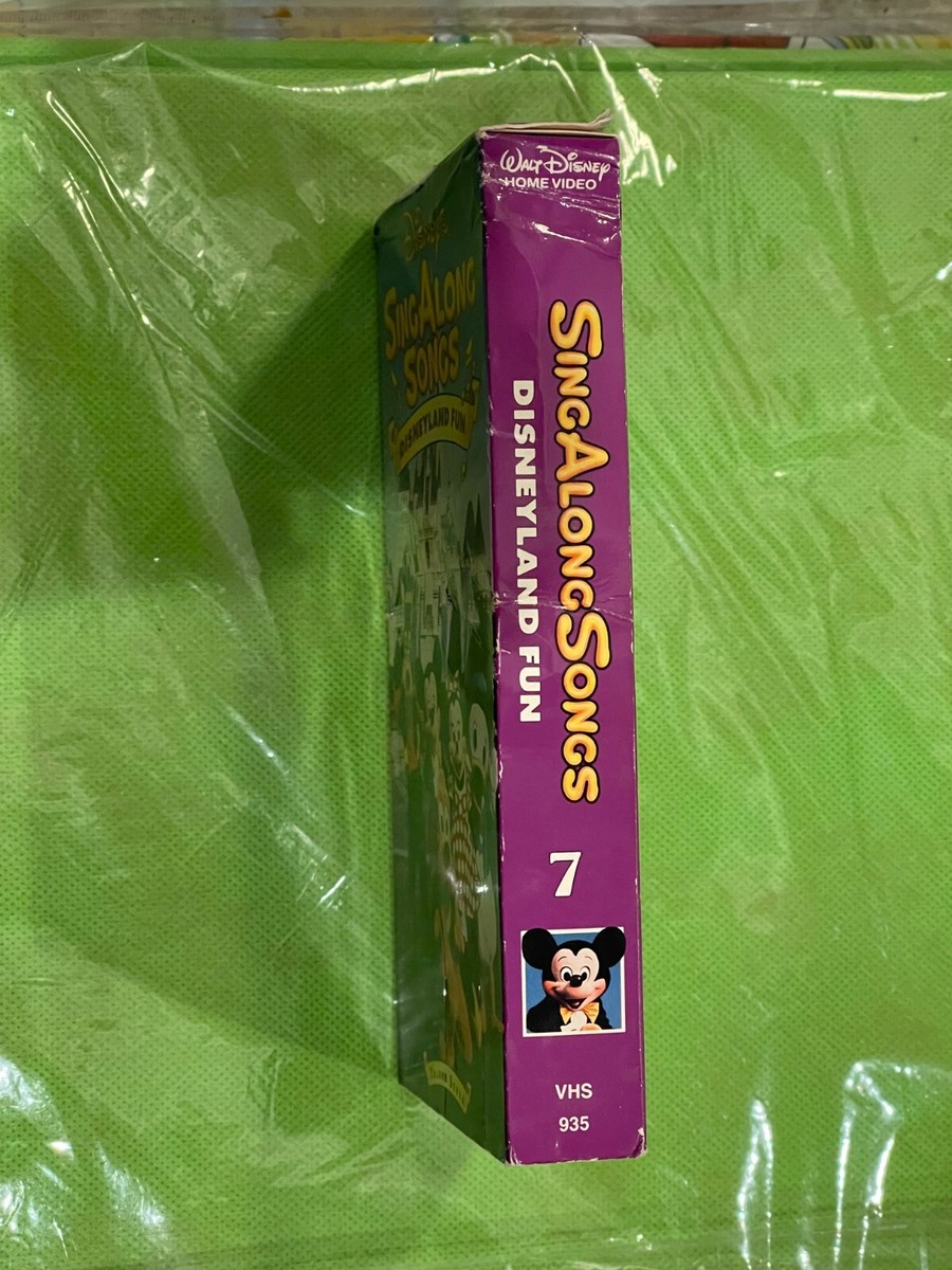Disney's Sing Along Songs Disneyland Fun VHS Volume Seven 7