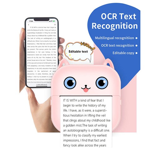 Mini Printer For IPhone And Android, Wireless Mini Photo Printer Label Printer-* - Imagen 11 de 14