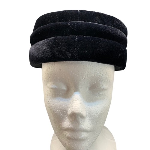Vintage Pillbox Hat Bow Brown Velvet Junior B Retro Turban Style Mid Century Vintage Pillbox Hat Bow Brown Velvet Junior B Retro Turban  main image 4