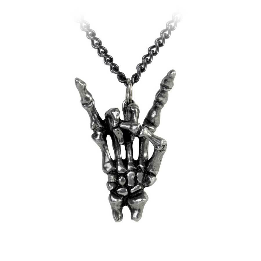 Alchemy Gothic Maloik Sign Of The Devil Horns Maschio Metal Music