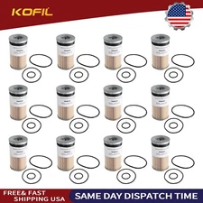 12PCS FS19727 Fuel Water Separator Filters For Cummins Davco 382 Replace FS19729