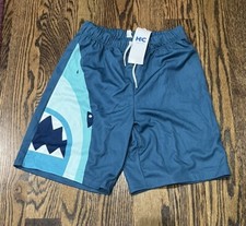NEW HighFive Crew Boys Shark Bathing Suit Lined Trunks / Shorts - Size 10