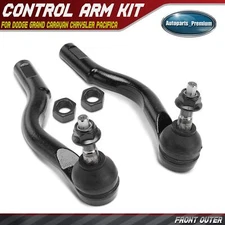 2Pcs Front Outer Steering Tie Rod End for Chrysler Pacifica 17-25 Grand Caravan