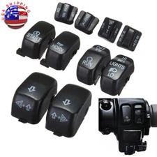 Hand Control Switch Buttons Cap Fit For Harley Touring Road Electra Glide FLHTCU
