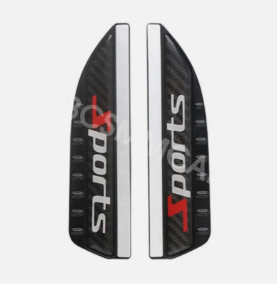 Car Rear View Side Mirror Rain Board Eyebrow Guard Sun Visor Carbon Fiber Look